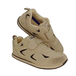 Omega Mens Pre-owned Tan & Brown Casual Sneakers - Extra WIDE - sz. 9D